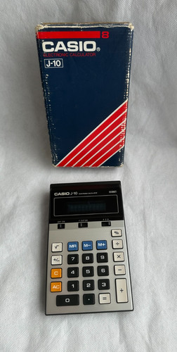 Vintage casio j10 calculator - casio,