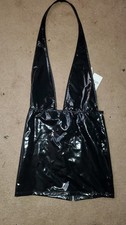 PVC Mini Dress Black