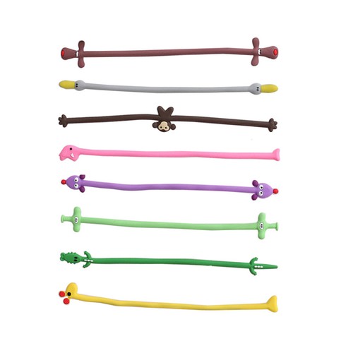 8pcs animal cable - ties, cartoon