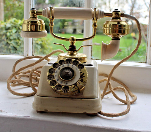 Antique vintage telephone - vintage,