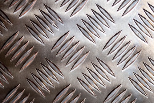 Aluminium tread plate chequer - aluminium,