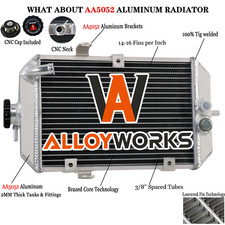 Aluminium radiator fit - aluminium, yamaha