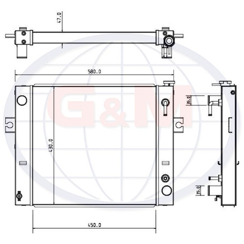 Radiator for forklift truck - radiator,