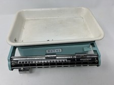 Vintage Retro Tower Royal Powder Blue Beam Balance Kitchen Scales