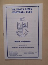 St. Neots Town v Rushden Town, United Counties League, 1976/7