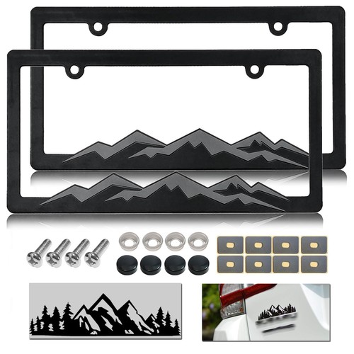 Mountain license plate - license, frames