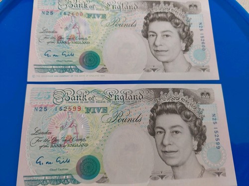 Five pound note - £5,