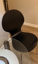 MCM black chair w/Stainless