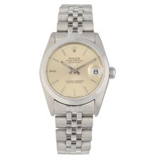 Rolex Datejust 68240 Steel Watch 31mm Case Champagne Dial With 15.5cm Strap