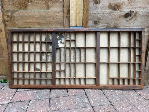 Vintage printers tray - vintage,