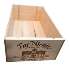 French Wine Box Crate 6 & 12 bottle sizes Wooden Genuine Storage Planter Hamper.