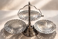 Vintage silver plated 2 Tier