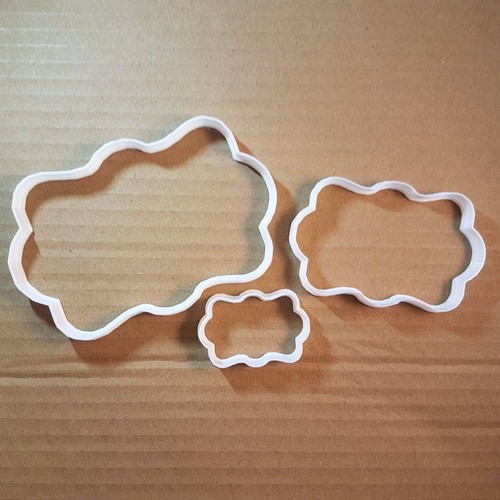 Plaque rectangle bubble shape - plaque,