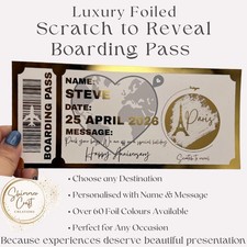 Paris - Custom - Boarding Pass