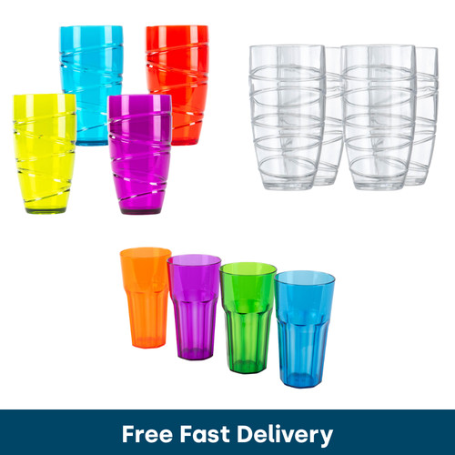 Tall tumbler glasses - 4,