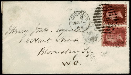 Penny red stamps fine - red,