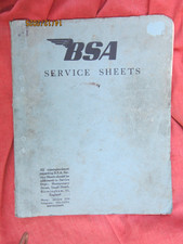 BSA M20 M21 SERVICE SHEETS
