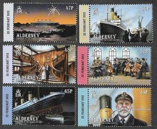 The Titanic Sinking Anniversary Ships Ocean Liner mnh Alderney