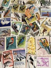 BIRDS 50 Postage Stamps Used