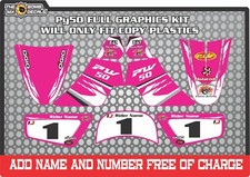 pw50 Non Genuine plastics chinese copy decals graphics yamaha py 50 PINK