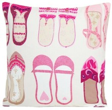 Pink Shoes Cushion Cover