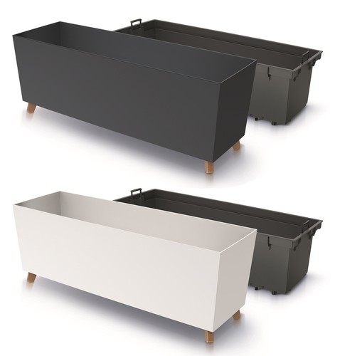 Trough planter with legs 77cm - trough,