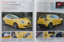 Original 2010 Autocar magazine road test No 4954 ALFA ROMEO MITO 1.4TB MULTIAIR