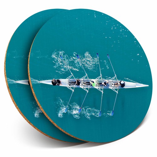 Coasters rowing boat row - x,