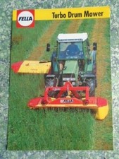 Fella Turbo Drum Mower Rear & Front Mounted  Brochure / Leaflet 1993 8802F