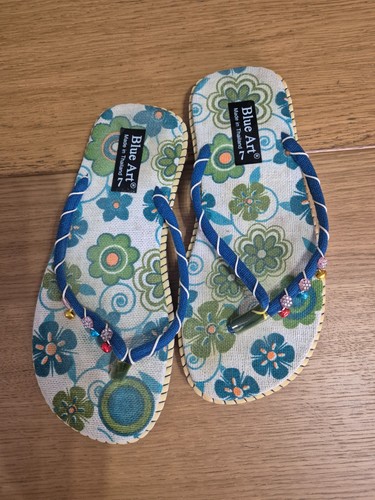 Blue art handmade - handmade, floral