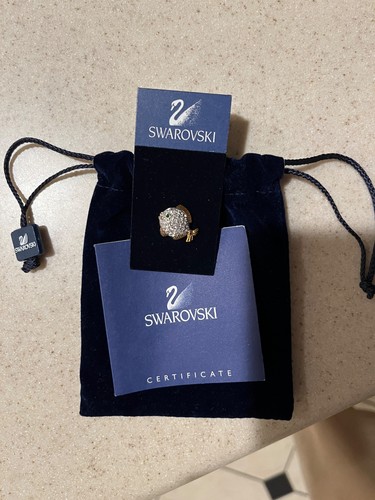 Swarovski fish tie tack - , pin