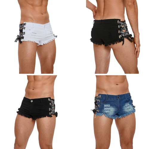 Men distressed hot pants - uk,