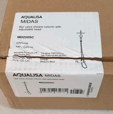 Aqualisa Midas 220 Exposed Bar Mixer Shower Drencher Head Chrome Handset MD220SC