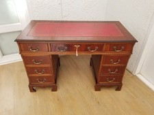 4x2ft VINTAGE RED LEATHER TOP