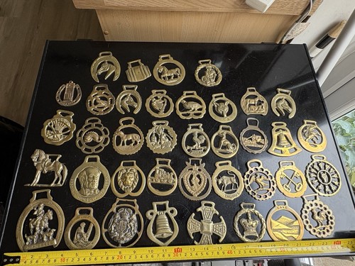 Job lot horse brass - brass, brasses