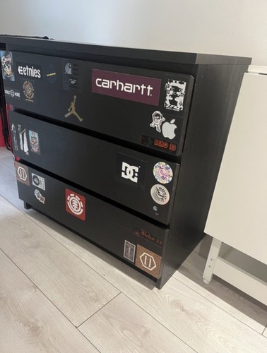 Ikea malm drawer chest - 3-drawer, in