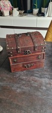 Vintage wooden chest old - wooden,