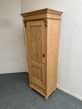 A Super Antique /Old Pine 1 Door 1 Drawer Storage Cupboard to Wax/Paint