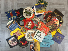 47 Assorted Beer Mats - Home Bar - Tegeologists Collectables - Stella, Veltins