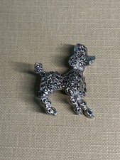 Vintage Silver Tone Poodle