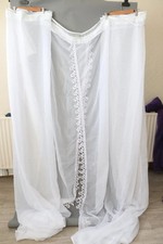 drape style voile curtain - joined in the middle