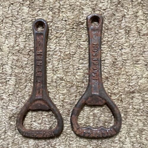 Vintage cast iron bottle - cast,