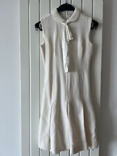 Goat Jane Alterier Dress in Ecru pleated with bow UK size 8