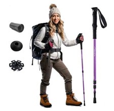 One Trekrite Womens Hiking Pole - Walking Trekking Stick - 3 Section Antishock