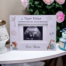 Baby Announcement Sister to be Scan Photo Frame Gift CINS-8