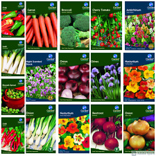  Garden Treasures Vegetable Herb & Flower Seeds Quantity Discounts  Free Postage