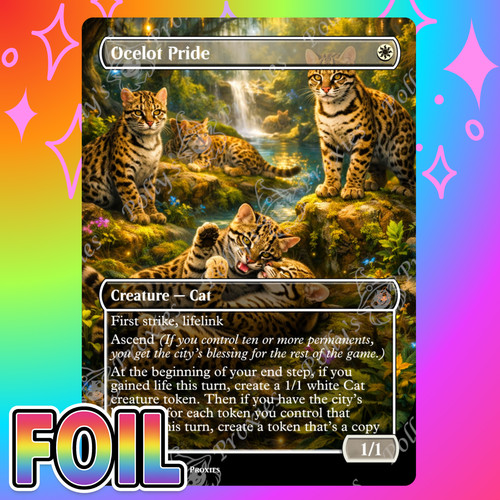 Ocelot pride foil - foil, card
