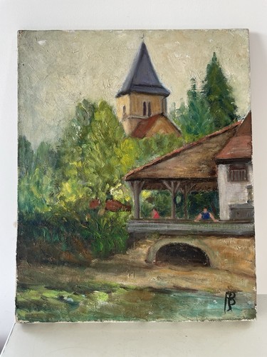 Oil canvas french - on,