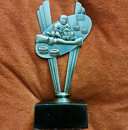 Karting trophy award silver - trophy,