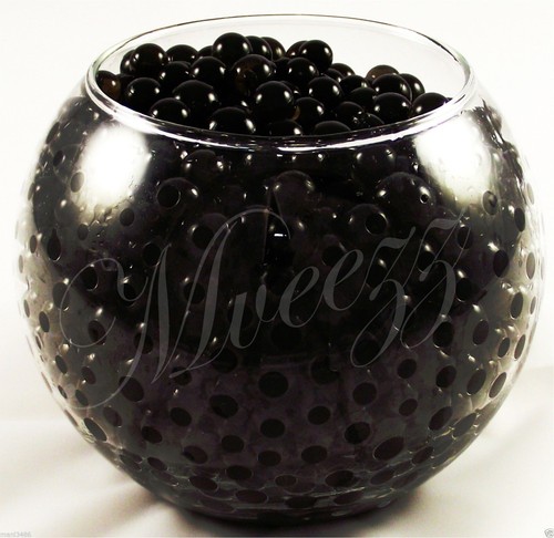 Black water beads aqua - beads,